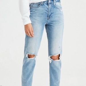American Eagle Ripped Mom Jeans